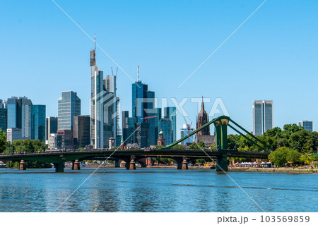 View of Frankfurt am Main skyline, Germany 103569859