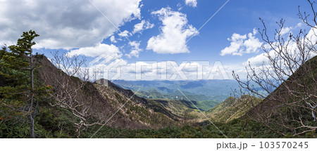 女峰山　山頂付近からのパノラマ眺望（北側） 103570245