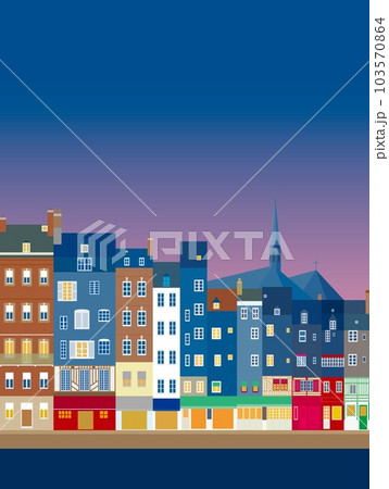 オンフルール honfleur ノルマンディー フランス 夜景 オンフルール honfleur ノルマンディー フランス 夜景 103570864