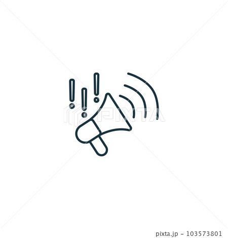 Alarm icon. Monochrome simple sign from security collection. Alarm icon for logo, templates, web design and infographics. Alarm icon. Monochrome simple sign from security collection. Alarm icon for logo, templates, web design and infographics. 103573801