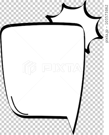 speech bubble balloon keyword icon sticker planner text box banner, flat png transparent element design 103573862