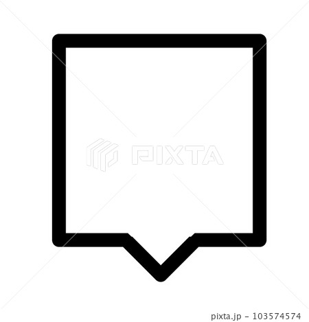 四角い吹き出し 103574574
