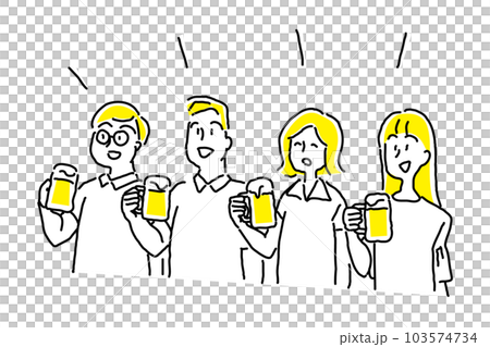 四人敬酒 四人敬酒 103574734