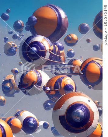Volumetric cardboard stripes in Kodachrome colors. 103575149