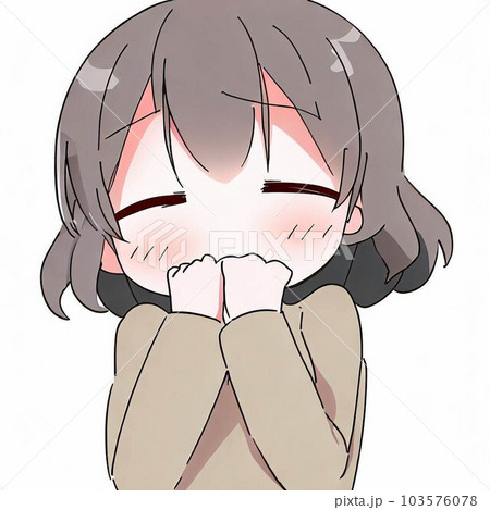 恥ずかしそうな表情をした女の子4 103576078