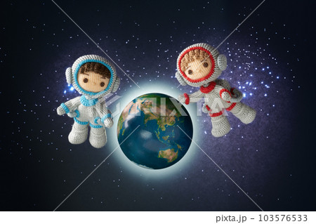 あみぐるみ人形　宇宙飛行士イメージ 103576533