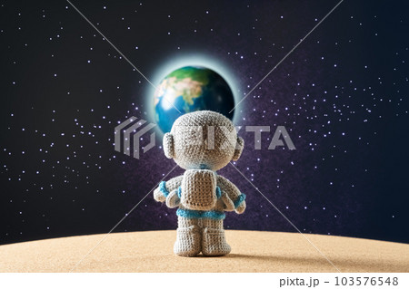 あみぐるみ人形 宇宙飛行士イメージ あみぐるみ人形 宇宙飛行士イメージ 103576548