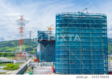 新名神高速工事現場 淀川左岸 新名神高速工事現場 淀川左岸 103576608