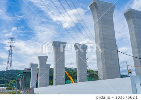 新名神高速工事現場　淀川左岸 103576621