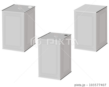 シンプルな一斗缶のイラストセット(主線なし) シンプルな一斗缶のイラストセット(主線なし) 103577407