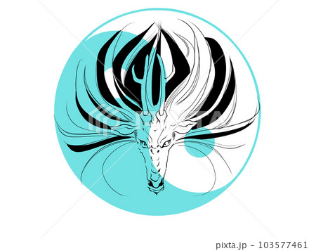 青龍と太極図 103577461