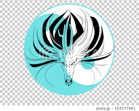 青龍と太極図 103577461