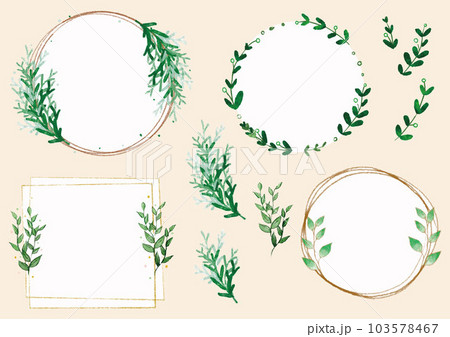 リーフフレーム　ナチュラルなあしらい 103578467