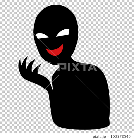 反派形象剪影的插圖素材 103578540
