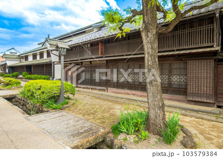 長野県　東御市　北国街道　海野宿の町並み 103579384