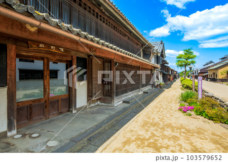 長野県　東御市　北国街道　海野宿の町並み 103579652