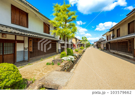 長野県　東御市　北国街道　海野宿の町並み 103579662