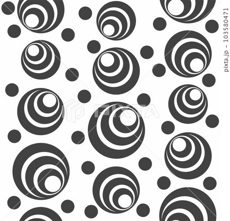Geometric seamless pattern with circles. 103580471