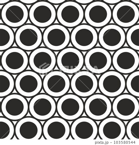 Geometric seamless pattern with circles.のイラスト素材 [103580544] - PIXTA