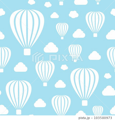 Seamless air balloon pattern. Vector illustration. Seamless air balloon pattern. Vector illustration. 103580973
