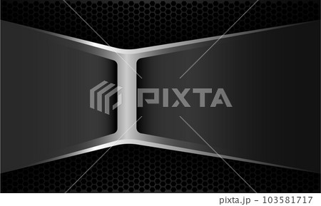 Abstract grey silver black cyber metal geometric futuristic technology style creative background vector Abstract grey silver black cyber metal geometric futuristic technology style creative background vector 103581717