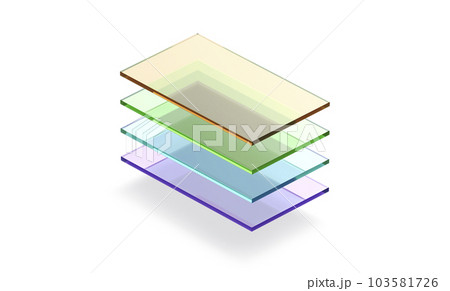 Blank colored transparent glass material layers mockup Blank colored transparent glass material layers mockup 103581726