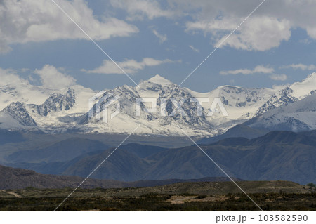 Summer mountain landscape. Kyrgyzstan mountains. Issyk-Kul region. 103582590