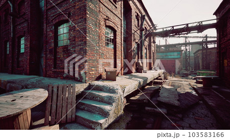 Old factory buildings as the symbol of the recession Old factory buildings as the symbol of the recession 103583166