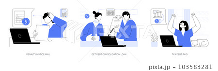 Taxes deadline abstract concept vector illustrations. Taxes deadline abstract concept vector illustrations. 103583281