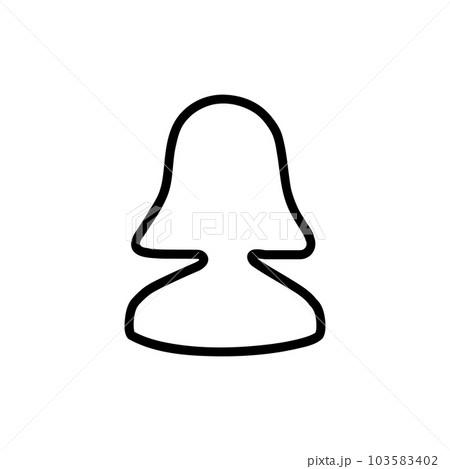 User Vector Icon, Outline style, isolated on white Background. 103583402