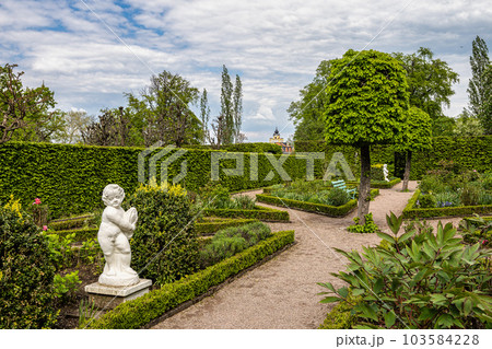 Russian garden in Castle Belvedere near Weimar Thuringia Germany. 103584228
