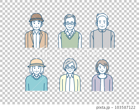 老年人、高級男女套裝 103587122