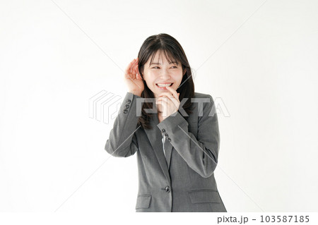 ビジネス 女性 聞き耳 ビジネス 女性 聞き耳 103587185