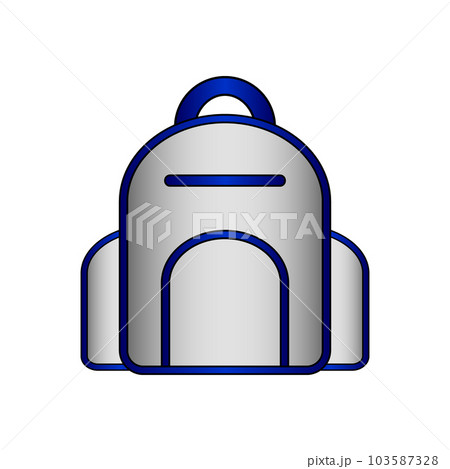 Backpack icon on white. 103587328
