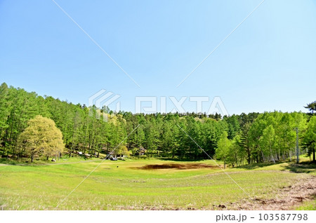 中山高原のキャンプ場を遠望 中山高原のキャンプ場を遠望 103587798