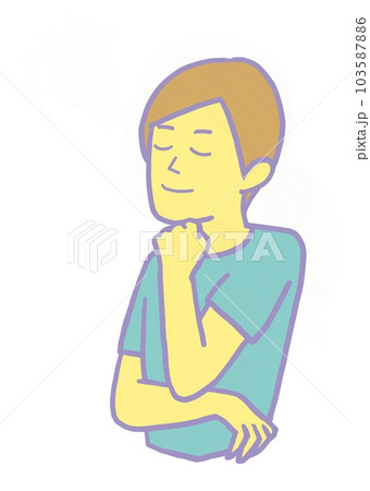 考える 男性 イラスト 考える 男性 イラスト 103587886