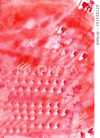Watercolor abstract  red   wet painting  handmade painting image for design 103588129