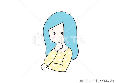 一人で悩む女性 主婦 イラスト 思い詰める 抱え込む 一人で悩む女性 主婦 イラスト 思い詰める 抱え込む 103588774