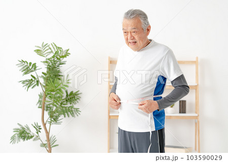 シニア男性 スポーツウエア ダイエット おなか シニア男性 スポーツウエア ダイエット おなか 103590029