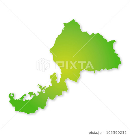 福井県地図 103590252