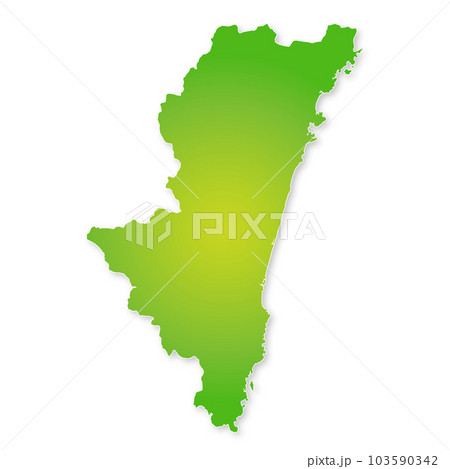 宮崎県地図 宮崎県地図 103590342