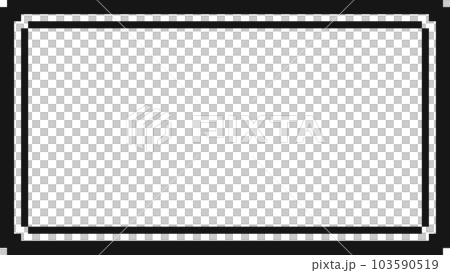 ゲームコマンド風動画サムネイルフレーム 103590519