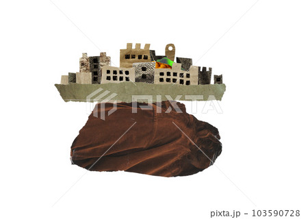 軍艦島 コラージュ 軍艦島 コラージュ 103590728