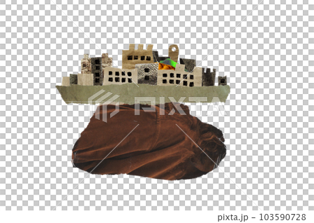 軍艦島 コラージュ 軍艦島 コラージュ 103590728