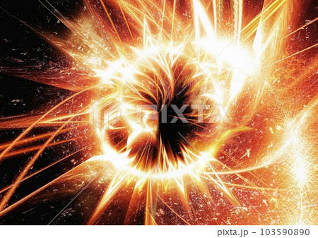 爆発する火炎の背景 103590890