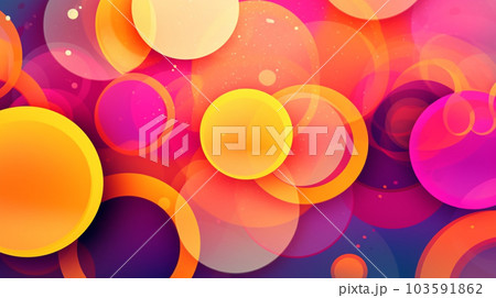 Generative AI, a blend of bright colors for a playful and energetic website 103591862