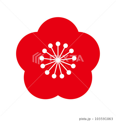 梅の花のベクターイラストアイコン 103591863