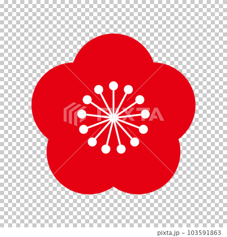 梅の花のベクターイラストアイコン 103591863