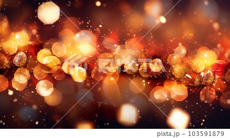 Generative AI, a bokeh effect for a glamorous and festive website design 103591879