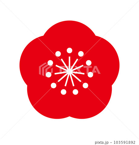 梅の花のベクターイラストアイコン 103591892